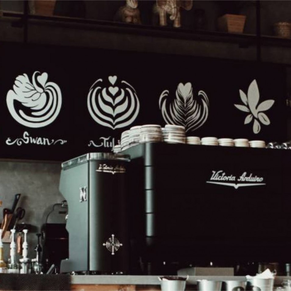 Molino de café y cafetera espresso profesionales