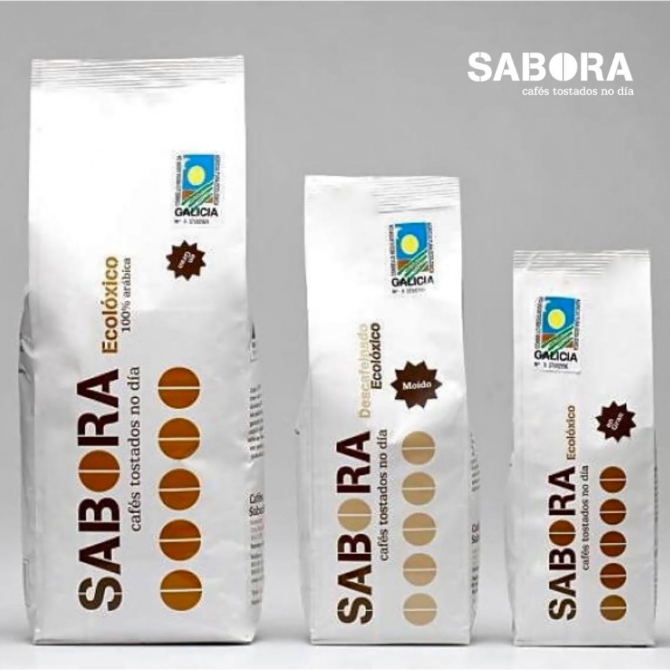 Familia de cafés ecológicos 100% arábica de Sabora