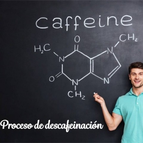 Proceso de eliminación da cafeína do café usando só auga